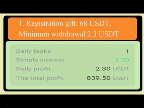 Earn Usdt Per Task Get Usdt Bonus Usdt Earning Site