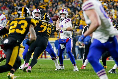 Steelers Bills Buffalo Holds On To Beat Pittsburgh Clinch Playoff