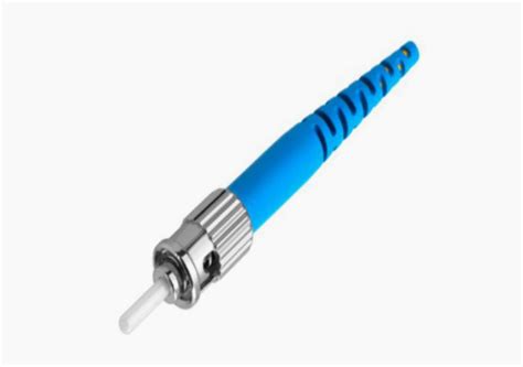 St Fiber Optic Connector 20mm Single Mode Blue Color Abalone