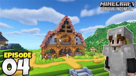 Minecraft Survival Indonesia Ep Membuat Rumah Untuk Sapi Dan Domba