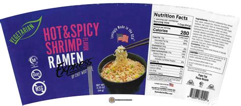 4246 Ramen Express By Chef Woo Hot And Spicy Shrimp Flavor Usa