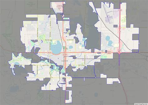 Map of Loveland city, Colorado - Thong Thai Real