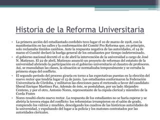 Reforma Universitaria 1918 PPT