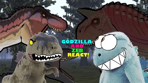 Godzilla And Zeb React To Tarbosaurus And Allosaurus Vs Carnotaurus