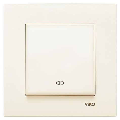 Выключатель 1-кл. проходной перекрестный крем VIKO Karre 90960131 ...