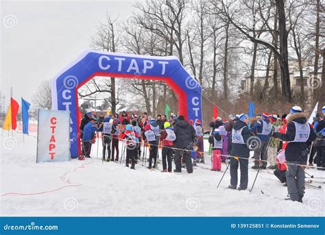 All Russian Mass Ski Race Skiing Russia 2019 Editorial Photo Image Of