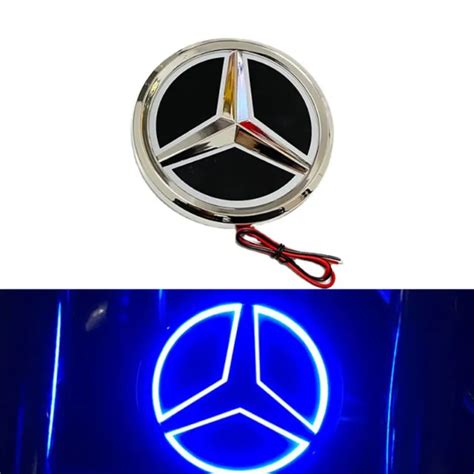 Pour Mercedes Benz Led Embl Me Lumineux Arri Re De Coffre Led Bleu