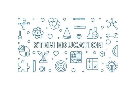 Stem Education Science Technology Engineering Mathematics Line