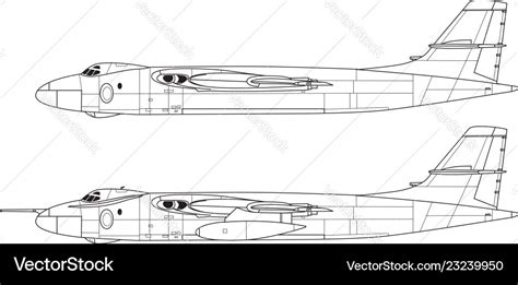 Vickers valiant Royalty Free Vector Image - VectorStock