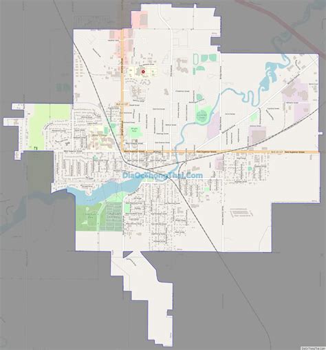 map of alma michigan 3