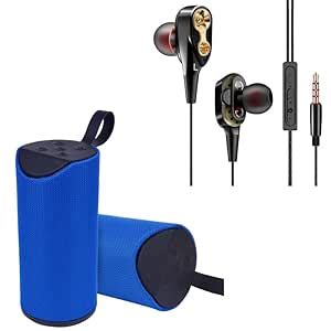 Drumstone Combo Pack Of 2 Items 3 5mm In Ear Wired Earphone With Mic