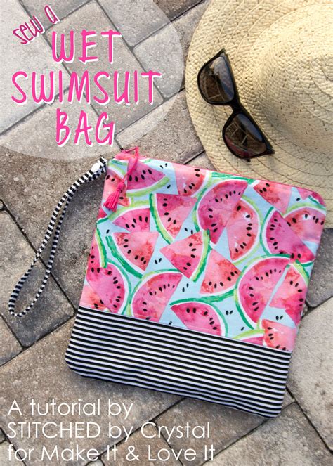 Sew A Wet Swimsuit Bag For The Beach Or Pool This Summer