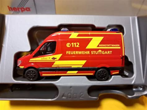 Herpa Somo Mercedes Benz Sprinter Feuerwehr Stuttgart Werkstattwagen