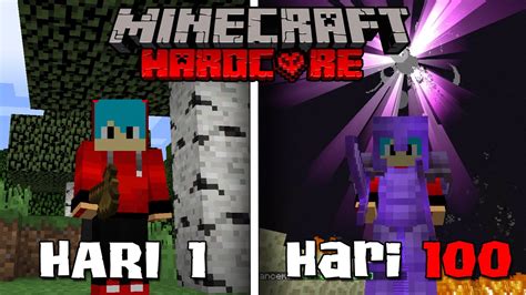 100 Hari Di Minecraft Hardcore Indonesia Dan Ini Yang Terjadi Youtube