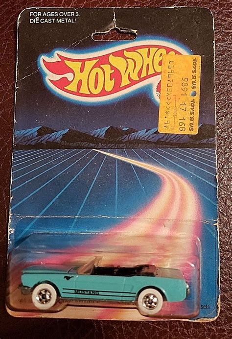 Hot Wheels '65 MUSTANG CONVERTIBLE Turquoise 1542 - 1986 Mattel - New in package #HotWheels # ...