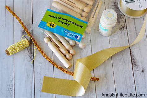 Angel Clothespin Ornament DIY