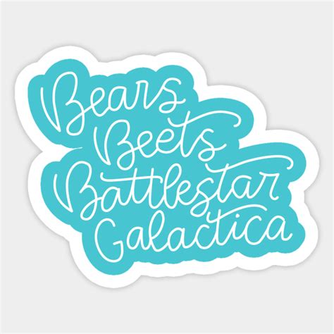 Bears Beats Battlestar Galactica - Bears Beats Battlestar Galactica - Sticker | TeePublic