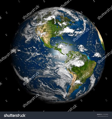 Earth Accurate Country Boundaries Elements This Stock Photo 127353905 ...