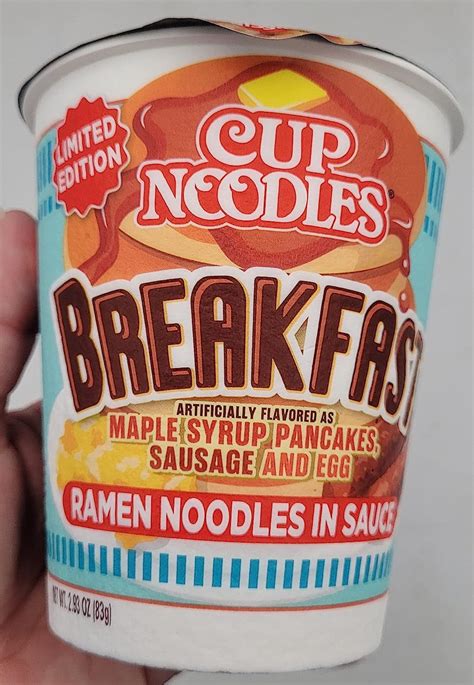 Nissin Cup Noodles Breakfast Flavored Ramen Limited Edition 2 Ounce