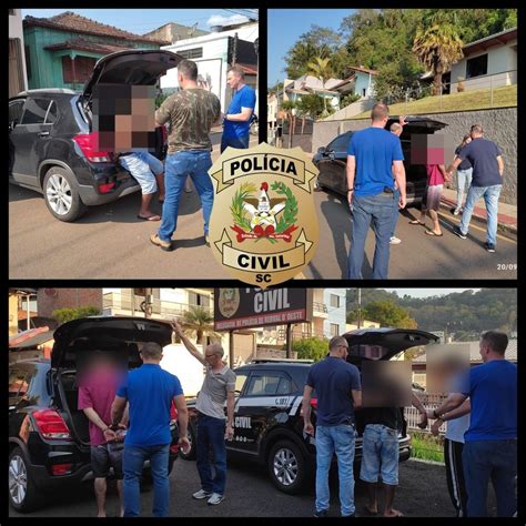 Pol Cia Civil Realiza Tr S Pris Es Em Erval Velho E Herval D Oeste