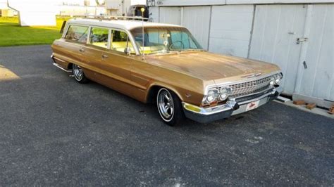 1963 Chevrolet Lowered Biscayne Wagon Hot Rod Patina Bel Air Must See