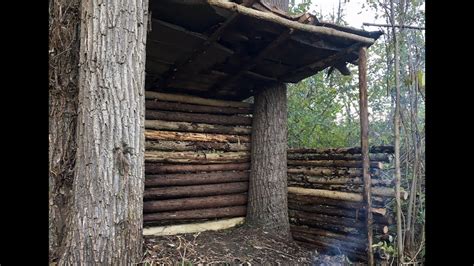 How To Build A Mountain Hut Trail Shelter - DIY Survival Shelter - YouTube