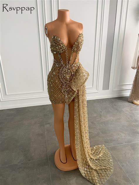 Sexy Gold Prom Dresses 2022