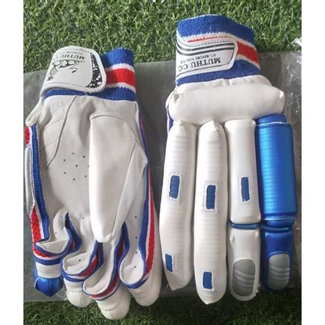 Muthu Cc Velcro White Cricket Batting Gloves Size Medium At Rs