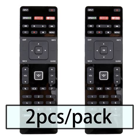 2pcs Pack Replacement Remote Control XRT500 Fit For Vizio HDTV M652i