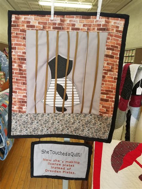 I Made A No Touching Sign For Our Towns First Quilt Show Quilting