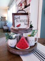 28 BRIGHT CHEERY SUMMER TIERED TRAY DECOR IDEAS Stylin By Sarita