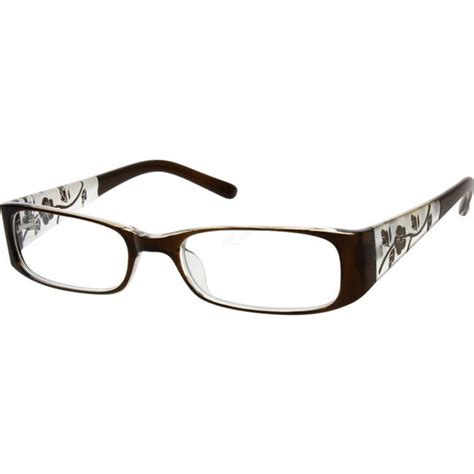 Brown Rectangle Glasses 339115 Zenni Optical Fashion Eye Glasses Eye Wear Glasses Zenni