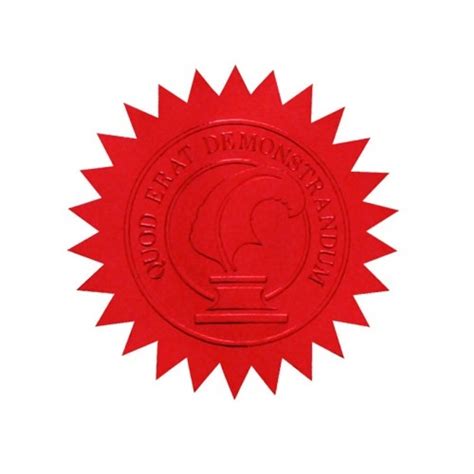 50mm Red Certificate Seal Qizzle