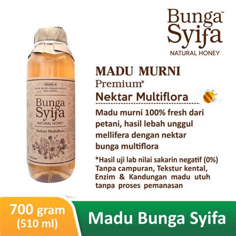 Jual Madu Murni Asli Bunga Syifa Nektar Multiflora 100 PureRaw Honey