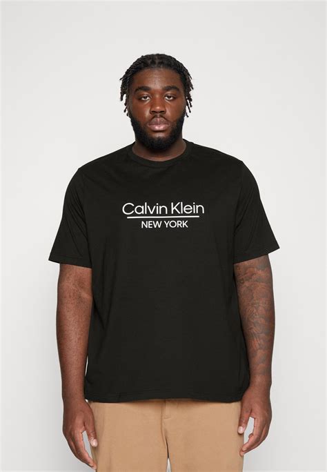 Calvin Klein New York Logo Print T Shirt Black Uk