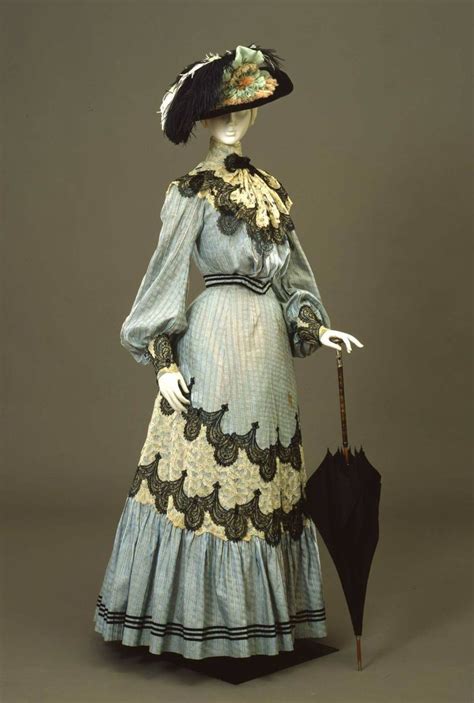 Edwardian Time Machine Day Dress Ca 1904 1905 Galleria Del Costume