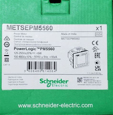 New In Box Schneider Electric METSEPM5560 Power Meter PowerLogic PM5560