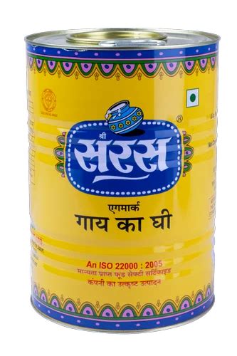 Shree Saras 5L Agmark Cow Ghee Tin At Rs 2775 Tin Cow Milk Ghee In