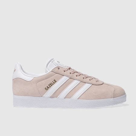 womens pale pink adidas gazelle suede trainers | schuh