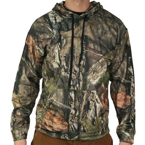 Mossy Oak Gldmo1601 Mens Camo Poly Tech Hoodie Sweatshirt