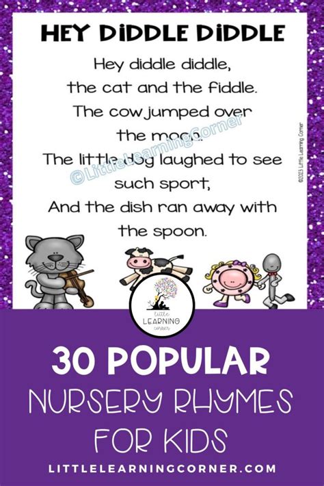 41 Popular Nursery Rhymes | Songs and Lyrics - Little Learning Corner