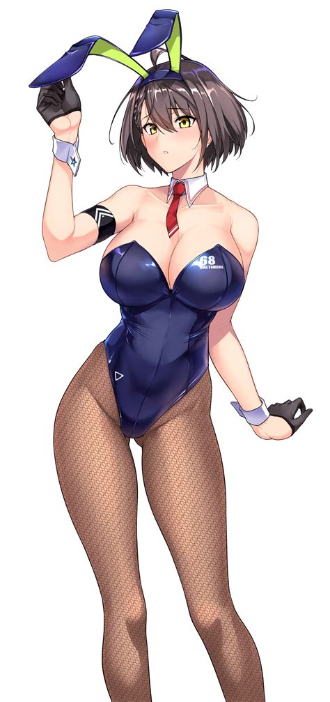 Baltimore Azur Lane Cleavage Big Boobs Short Hair Brunette