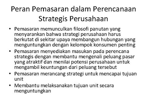 Contoh Perencanaan Strategis Perusahaan Brain