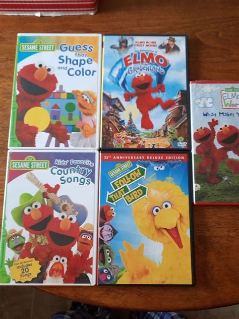 Sesame Street- DVD set Elmo and Big Bird, | Grelly USA