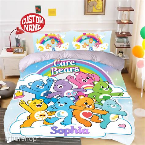 Care Bears Bedding Set Care Bears Duvet Cover And Pillowcase Etsy