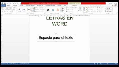 Cómo Arquear Letras En Word Youtube