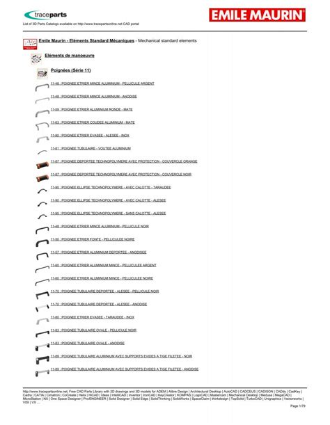 Emile Maurin El Ments Standard M Caniques Traceparts