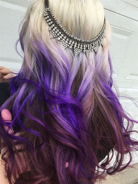 Purple Dip Dye Lindsyloucolorsyou Hair Designs Hair Tutorial Hair Inspiration