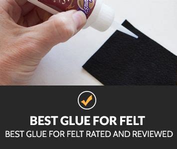 A Hand Holding A Tube Of Toothpaste With The Words Best Glue For Felt