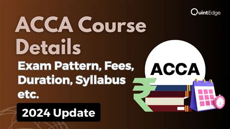 ACCA Course Details Exam Pattern Fees Duration Syllabus Etc